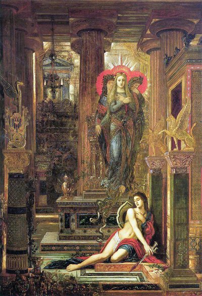 Orestes and the Erinyes, 1891 by Gustave Moreau